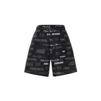 Jordan Laisvalaikio Šortai Su Raidžių Spaudiniu, Vidutinio Liemens, Tiesaus Kirpimo, Su Raišteliu, Vyriški Apatiniai, Pilki DX9727-045 XL black