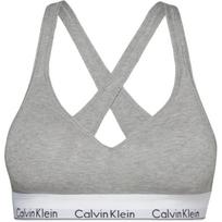 Calvin Klein Vienspalvis V formos iškirptės liemenėlė Moteriški apatiniai Pilkas QF1654-020 M