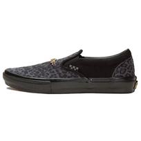 Cher Strauberry x Vans Skate Slip-On Gepardo rašto Unisex sportbačiai Juodi VN0A5FCA9CY 35