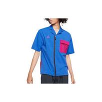 Nike ACG Mesh Breathable Short Sleeve Shirt with Zip Pocket Men Tops Blue CI0415-405 M