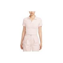 Nike Sportswear Essential Solid Short Sleeve Polo Women Tops Light-Redwood DV7885-104 S