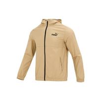 PUMA Logo Print Casual Woven Hooded Jacket Men Outerwear Khaki 849462-84 XL