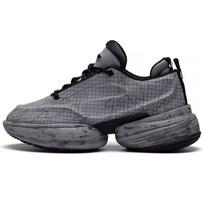 Li Ning CF Su Series Ultra Distance Dream Theme Thick Sole Height Increasing Cushioning Rebound Versatile Bread Shoes Low Top Casual Shoes AGLS239-3 41 gray