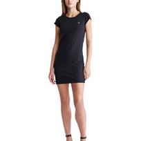 Calvin Klein Simple Comfortable Letter Print Round Neck Short Sleeve Dress Women dresses Black 40WP334-001 S