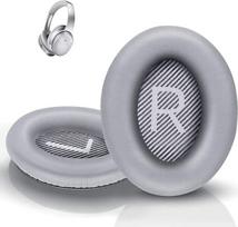 "Bose Quietcomfort 35" ausinių "Bose Quietcomfort 35" ausinių pakaitiniai įdėklai - suderinami su QC 45 QC35 ii QC25 QC25 QC15 Ae2 Ae2i ausinėmis, patogūs ir patvarūs (sidabriniai)