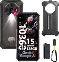 "Ulefone Armor X16" lauko mobilusis telefonas "Android 15", 12GB + 128GB/SD-2TB 10360mAh, IP68/IP69K lauko išmanusis telefonas, 6,56 colių 48MP + 20MP su žibintuvėliu, "Octa-Dome" dizainas/5GHz "Wi-Fi"/3 kortelių lizdai/NFC/OTG