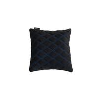 Automobilio pagalvė EVAtech 30x30 cm - juoda / mėlynos siūlės