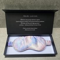 Šilkiniai miego akiniai vaikams SKILSAS, violetinė migla