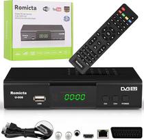 "Romicta" HD palydovinis imtuvas, palydovinis imtuvas su HDMI, DVB-S/S2, PVR, EPG, SCART, LAN, USB medijos grotuvas, HDTV, "YouTube", orai, juodas - HDTV palydovinis imtuvas
