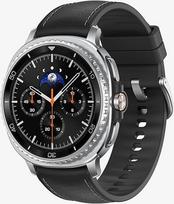 "Samsung Galaxy Watch8 Classic" išmanusis laikrodis, fitneso laikrodis ir fitneso seklys, hibridinis dirželis ir dėvimas ekranas, besisukantis rėmelis, 64GB atmintis, 46 mm, "Bluetooth", juodas