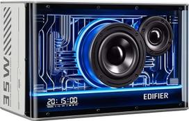 Edifier QD35 Compact Bluetooth Speaker System with RGB Lighting Effects, Bluetooth V5.3 and Two Ultra Fast Charging Ports. Hi-Res Audio Certified.