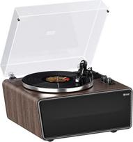 Įrašų grotuvas "viskas viename", "Bluetooth" patefonas su integruotais 4 stereofoniniais garsiakalbiais, Phono preampu, Hi-Fi patefonas vinilinėms plokštelėms su magnetine kasete AT-3600L (MM)