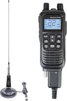 Komplektas PNI Escort HP 82 Multistandard 4W 12V AM-FM nešiojamoji CB radijo stotis su CB antena PNI LED 2000