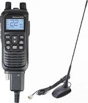 Komplektas PNI Escort HP 82 Multistandard 4W 12V AM-FM nešiojamoji radijo stotis su CB antena PNI Extra 48