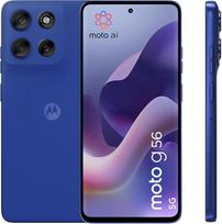 Motorola Moto g56 5G išmanusis telefonas (6,72" FHD+ ekranas, 50 MP kamera su "Moto-AI", 8/256GB, 5100 mAh, "Android 15") Pantone Dazzling Blue + apsauginis dangtelis - "Amazon" specialiai