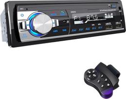 RDS automobilinis radijas "Bluetooth 5.0", CENXINY automobilinis radijo imtuvas "Bluetooth" laisvų rankų įranga, 4 x 65 W 1 DIN automobilinis radijas su laikrodžiu / nuotolinio valdymo pultu, MP3 grotuvas palaiko 2 USB/AUX įvestis/TF/SD/FM/iOS Android (be