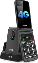 SPC Stella 3 - 4G mobilusis telefonas senjorams su atlenkiamu dangteliu, meniu ir dideliais mygtukais, pagalbos iškvietimo mygtuku, nuotolinio konfigūravimo funkcija, suderinamas su klausos aparatu ir 103 dB garsumu, įkrovimo stotelė ir 3 tiesioginiai