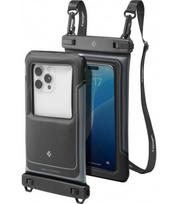 Juodas vandeniui atsparus dėklas "Spigen A611P Waterproof Float Case 2-Pack"