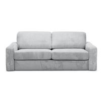Šviesiai pilkos spalvos iš kordinio velveto sulankstoma sofa 195 cm Nona – Makamii