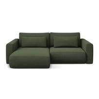 Khaki spalvos sulankstoma/su sandėliavimo vieta kampinė sofa (su kairiuoju kampu/su gultu) Kapua – Makamii