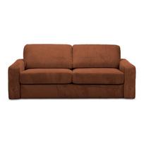 Terakotos spalvos iš kordinio velveto sulankstoma sofa 195 cm Nona – Makamii