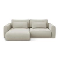 Smėlio spalvos sulankstoma/su sandėliavimo vieta kampinė sofa (su kairiuoju kampu/su gultu) Kapua – Makamii