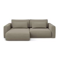 Šviesiai rudos spalvos sulankstoma/su sandėliavimo vieta kampinė sofa (su kairiuoju kampu/su gultu) Kapua – Makamii