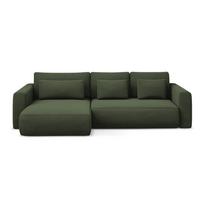Khaki spalvos sulankstoma/su sandėliavimo vieta kampinė sofa (su kairiuoju kampu/su gultu) Kapua – Makamii