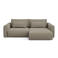 Šviesiai rudos spalvos sulankstoma/su sandėliavimo vieta kampinė sofa (su dešiniuoju kampu/su gultu) Kapua – Makamii