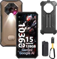 "Ulefone Armor X16" lauko mobilusis telefonas "Android 15", 12GB + 128GB/SD-2TB 10360mAh, IP68/IP69K lauko išmanusis telefonas, 6,56 colių 48MP + 20MP su žibintuvėliu, "Octa-Dome" dizainas/5GHz "Wi-Fi"/3 kortelių lizdai/NFC/OTG