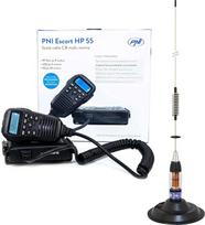 CB radijo stotis PNI Escort HP 55 ASQ su CB antena PNI ML70 ir 145 mm magnetiniu pagrindu
