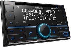 KENWOOD DPX-7300DAB 2-DIN CD automobilinis radijas su DAB+ ir "Bluetooth" laisvų rankų įrangos rinkiniu (USB, AUX-In, 3 x išankstinis išėjimas 2,5 V, "Amazon Alexa", garso procesorius, 4 x 50 W, VAR apšvietimas, DAB+ antena)
