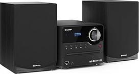 SHARP XLB517DBK "Micro Sound System" 45 W skaitmeninis radijas su DAB, DAB+ ir FM radiju, "Bluetooth", USB, CD, MP3, juodas