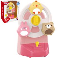 Muzikinė karuselė su gyvūnais WOOPIE BABY rožinė