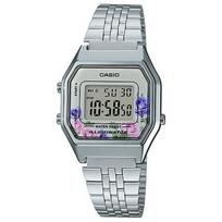 Moteriškas laikrodis Casio su sidabrine apyranke