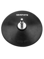 Guminis šlifavimo diskas GRAPHITE 125 mm (velcro, standus)