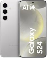 "Samsung Galaxy S24 AI" išmanusis telefonas, "Android" mobilusis telefonas be sutarties, 8GB RAM, 128GB atminties, 50 MP fotoaparatas, ilgai veikianti baterija, marmurinės pilkos spalvos