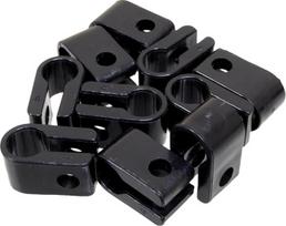 10 mm kabelių spaustukai, skirti SWA Tuff Cable Flex lauko kabelių apsaugai nuo įtempimo Pakuotėje yra 10 vnt.