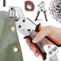 Kniedžių presas baneriams, kniediklis, kniedžių įrenginys 10mm + 600 kniedės