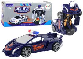 Policijos automobilis - robotas, mėlynas