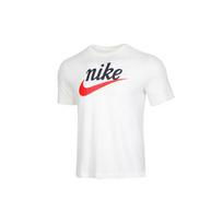 Nike Sportswear Heritage Logotipo Spaudinys Trumpomis Rankovėmis T-shirt Vyriški Viršutiniai Drabužiai Balti CK2382-133 XL