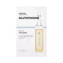 Missha Mascure Whitening Glutathione lakštinė veido kaukė su glutationu, 1 vnt.