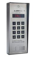 Laskomex CD-2600R audio with stainless steel RFID key reader, in surface-mounted housing.