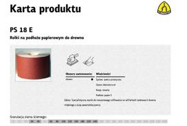 KLINGSPOR ROLLS WITH PAPER BACKING PS18E 150mm gr.120 (50mb)