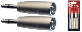 Stagg AC-XMPMSH, Aux 6.3 mm M/XLR M