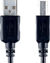 Valueline, USB A, USB Type B, 2m