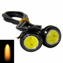 LED universalus oranžinis - AMBER žibintas - šviečiančios LED akutės