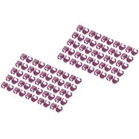 DIGITUS Farbclips für Patchkabel - Magenta RJ45 Stecker Farbe Magenta 100 Stk. (A-CC-MG)