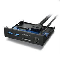 Graugear Multi Front Panel with USB Hub + Card Reader
