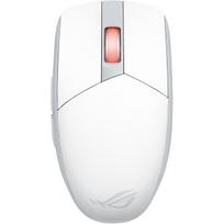 ASUS ROG Strix Impact III Wireless - Maus - rechts- und linkshändig - optisch - kabellos - Bluetooth 5.1, 2.4 GHz - USB ROG Omni Funkempfänger - Mondlichtweiß (90MP03D0-BMUA10)